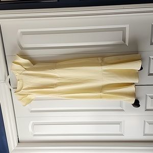 Banana Republic Flutter Sleeve Midi Dress size 2 in Chiffon Yellow